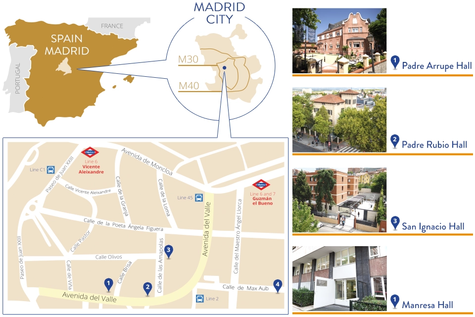 SLU-Madrid campus map